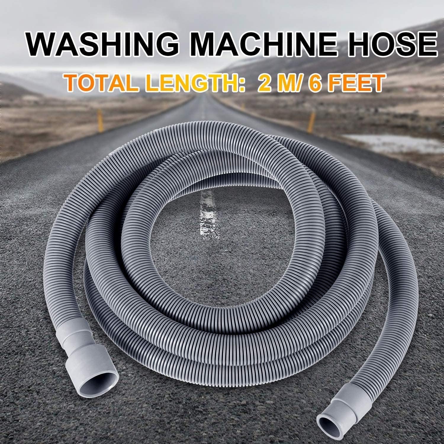 Corrugated Washer Drain Hose 5 Foot Extension Kit