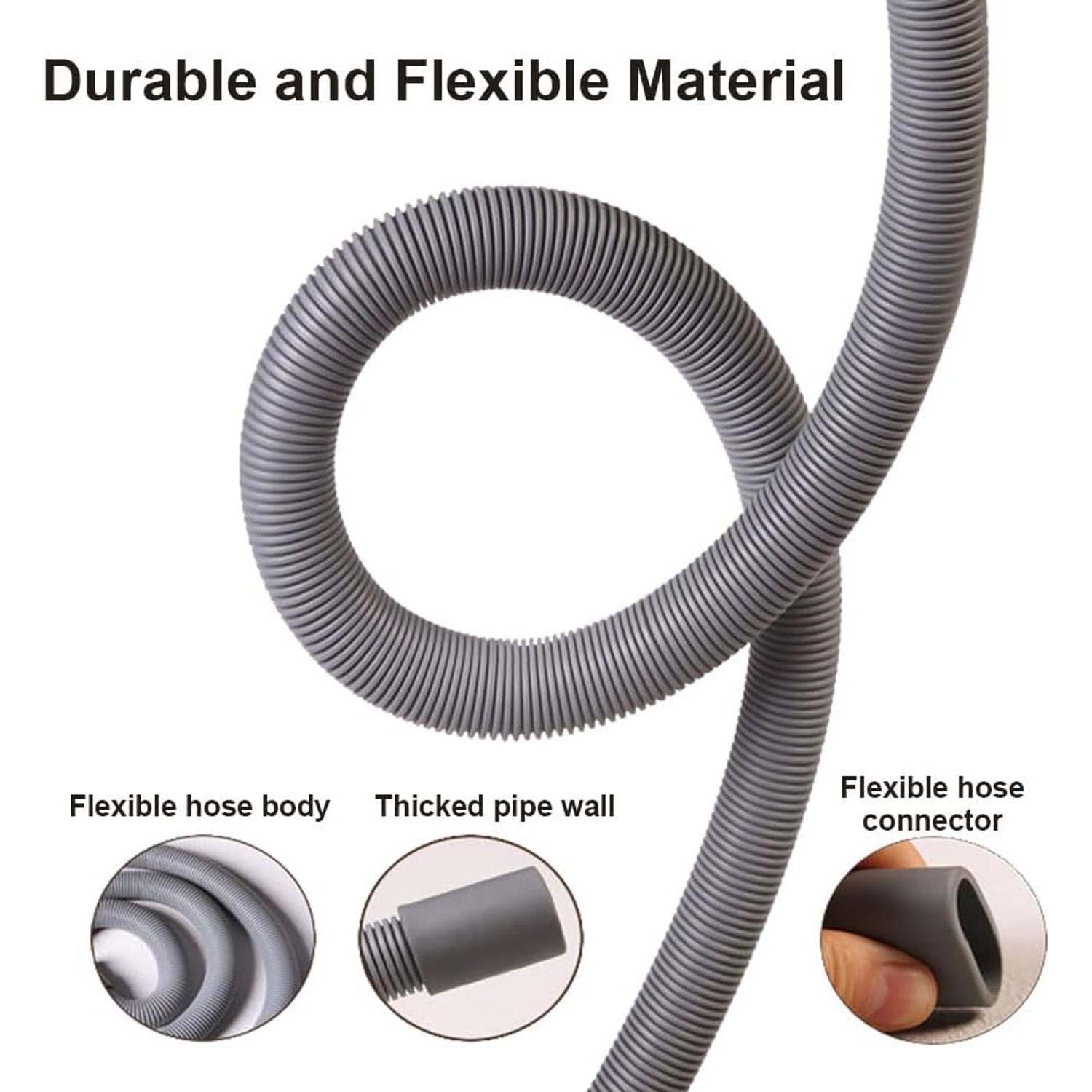 150cm Washing Machine Drain Hose Extension Kit: image 4