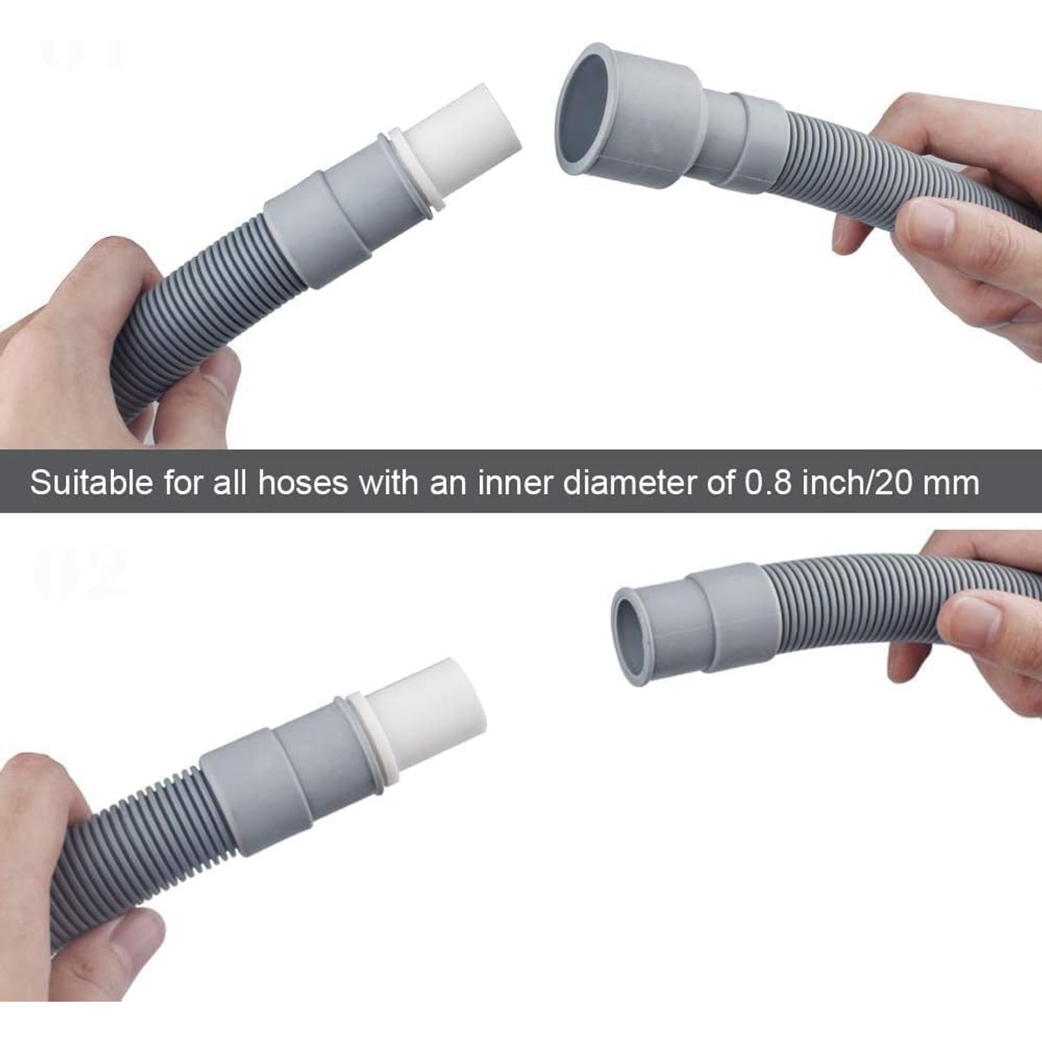 Washing Machine Drain Hose Extension Kit 3m