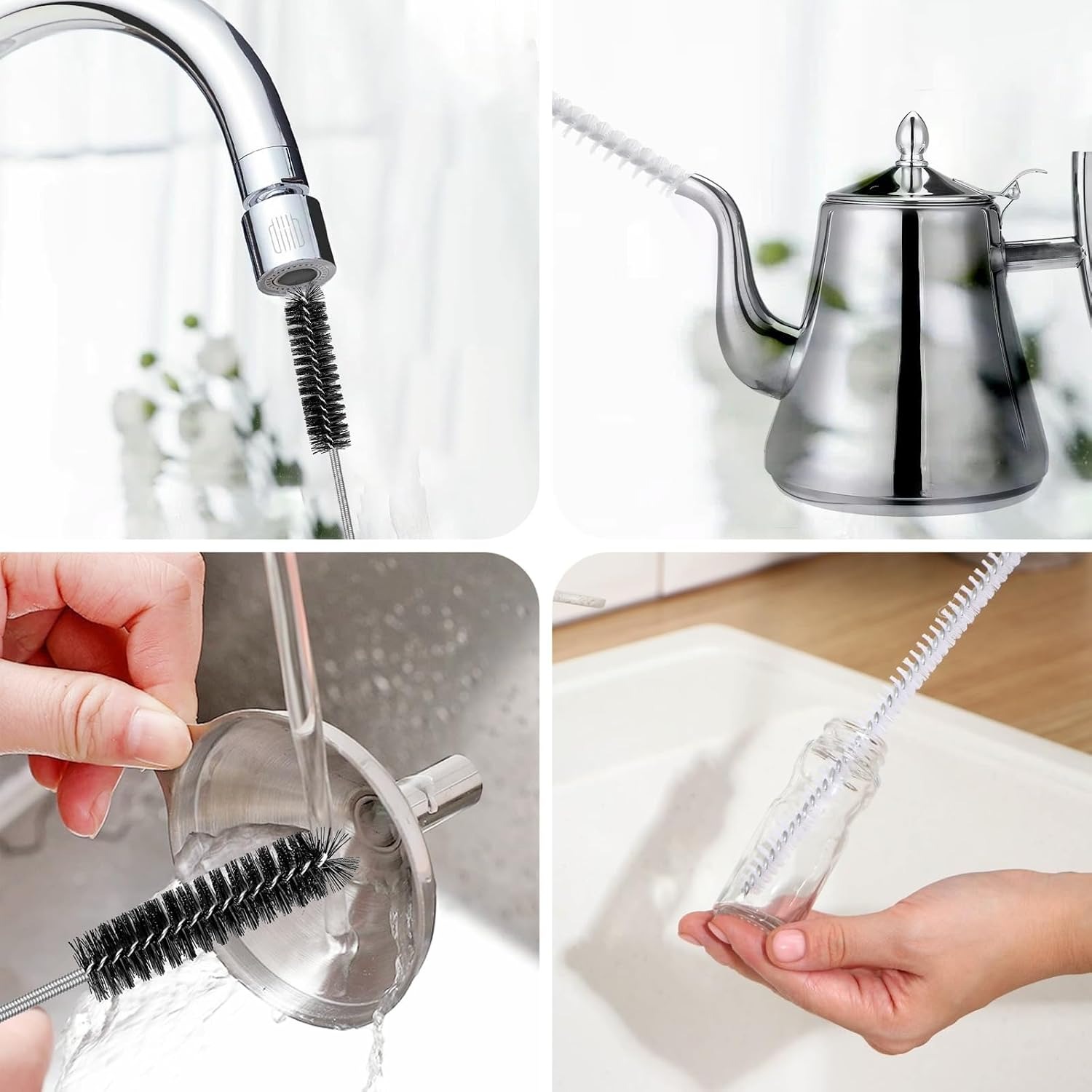 3 Piece Drain Brush and Pipe Cleaning Set: image 3