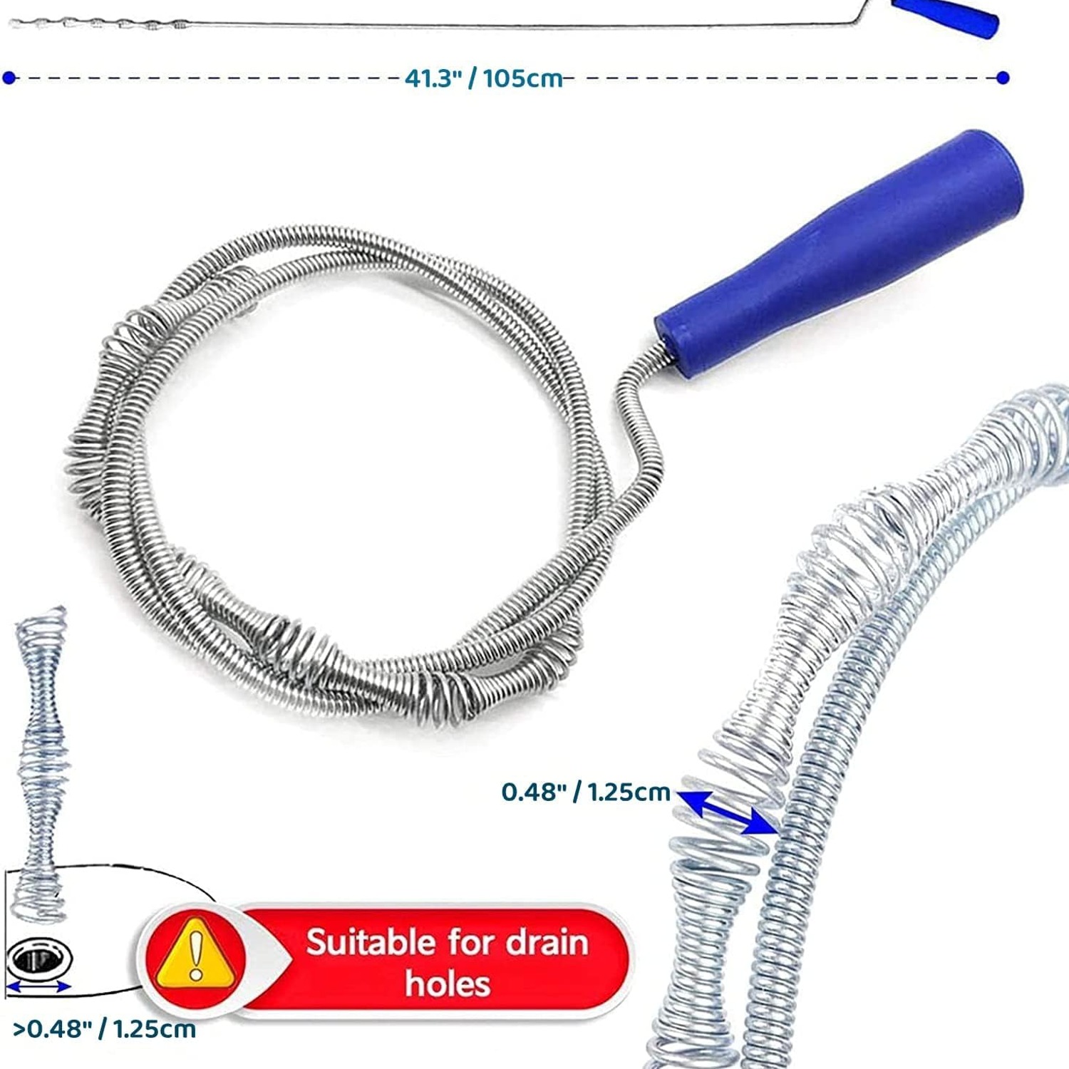6 Piece Drain Unblocker Tool Kit: image 3