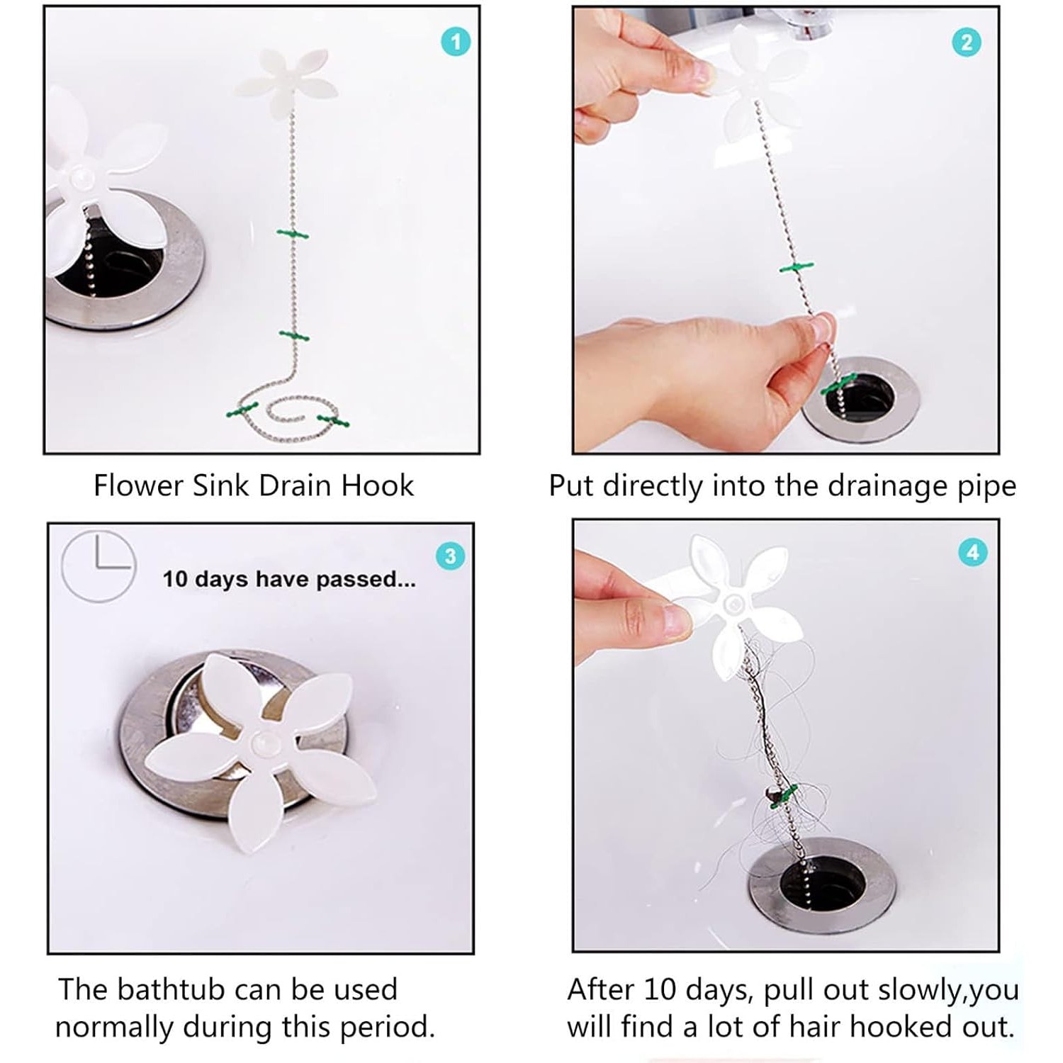 6 Piece Drain Unblocker Tool Kit: image 6