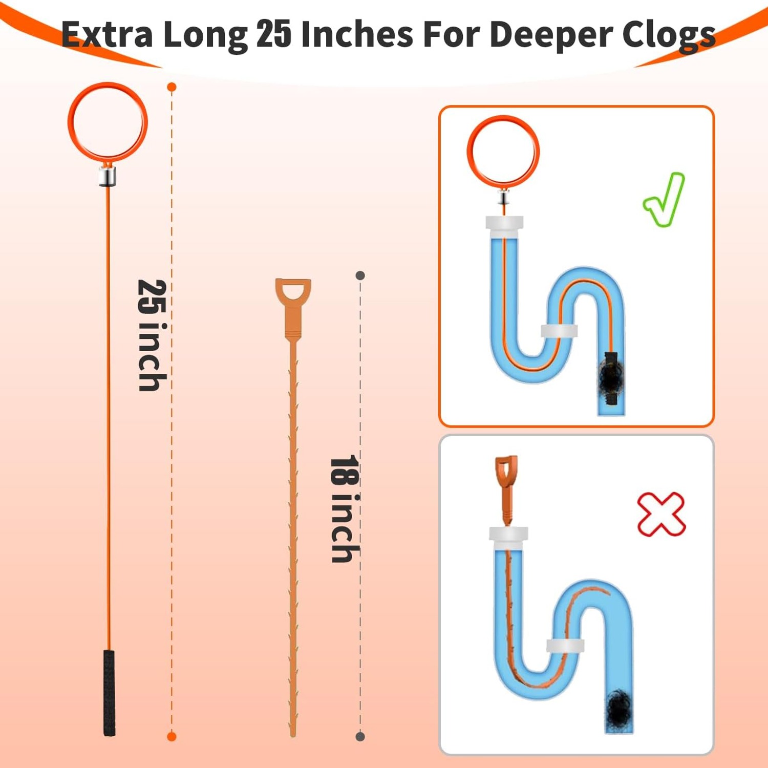 Nylon Coated Drain Snake 6 Pack: image 6