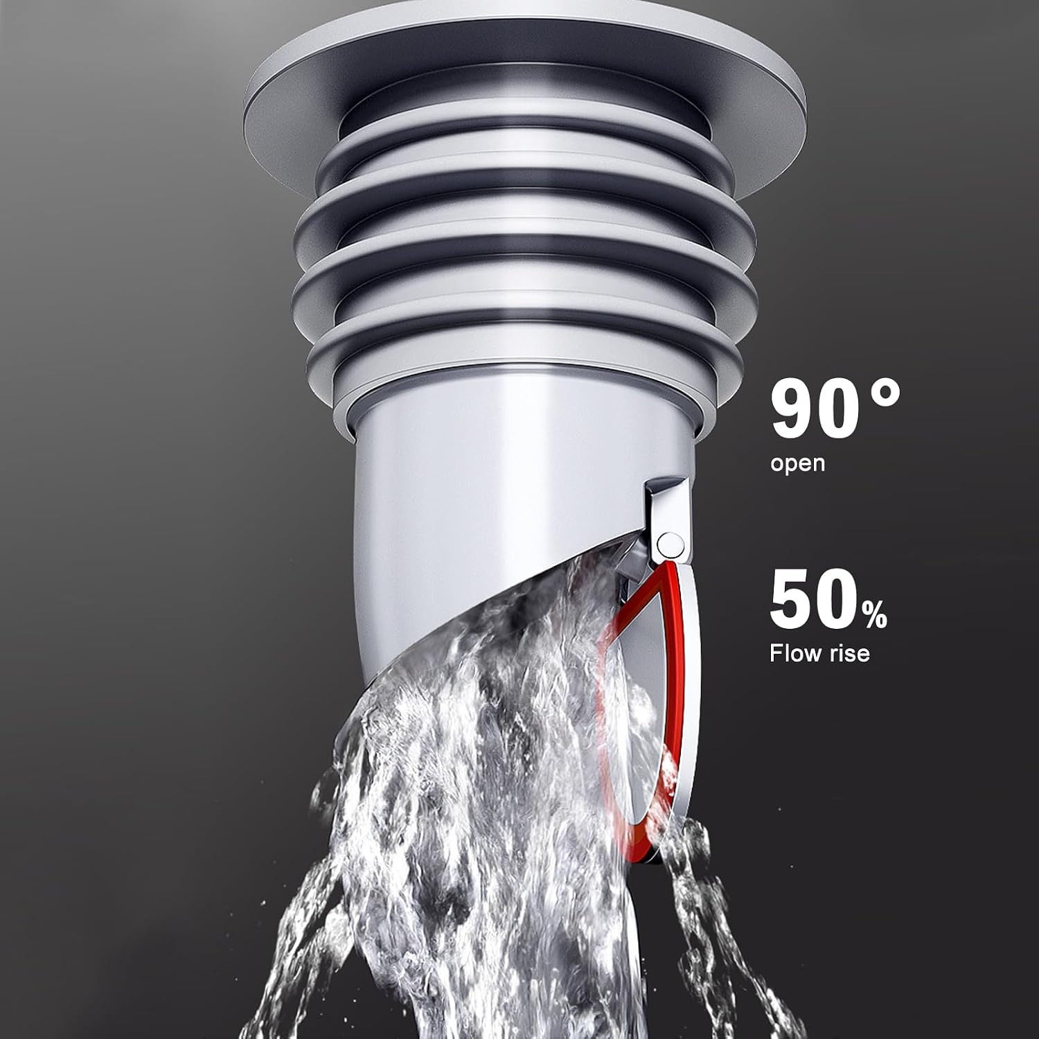Washing Machine Drain Hose Seal with Anti-Odour Floor Drain Plug
