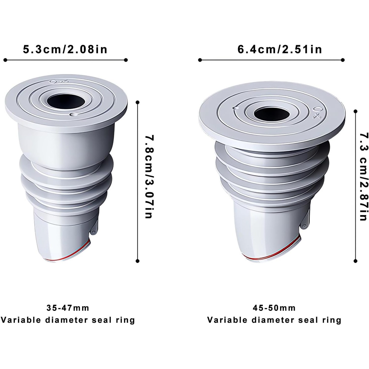 Washing Machine Drain Hose Seal with Anti-Odour Floor Drain Plug