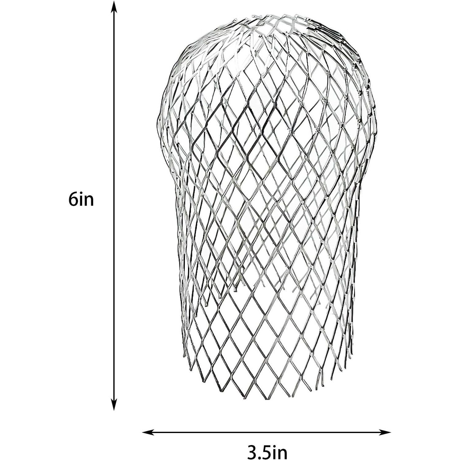 Aluminium Downpipe Leaf Guard 8 Pack