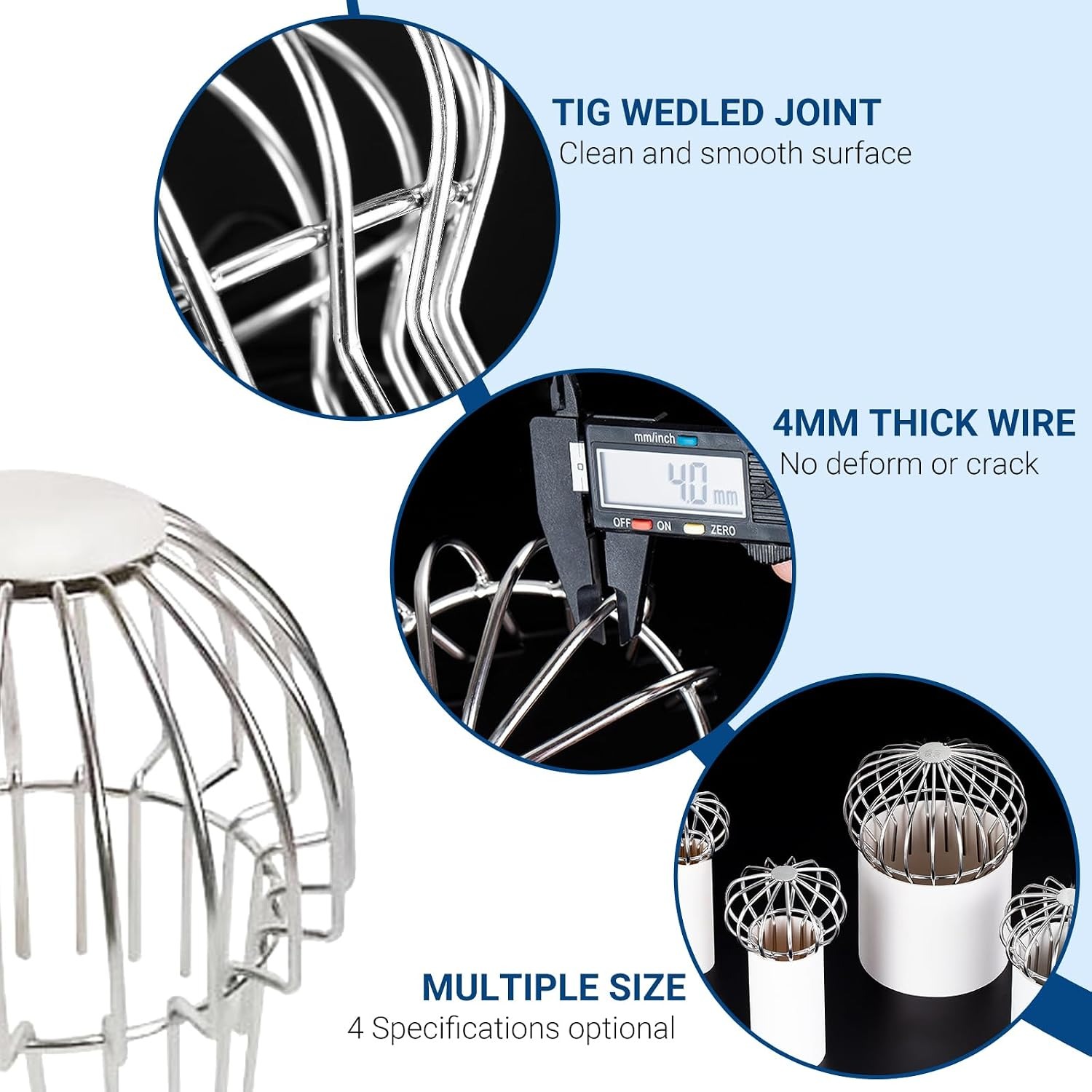 Stainless Steel Downpipe Leaf Guard: image 2