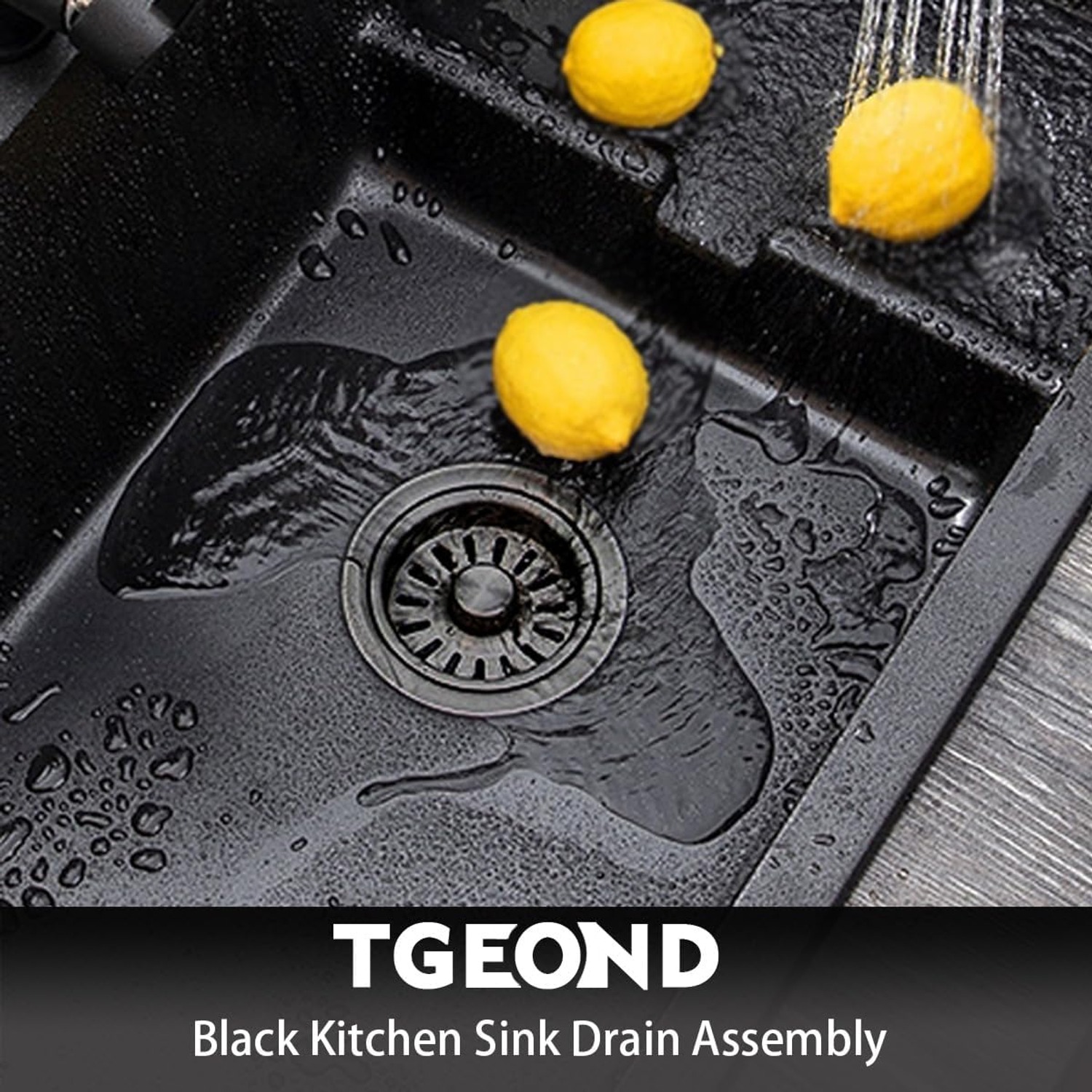 Matte Black Sink Basket Strainer and Stopper: image 8