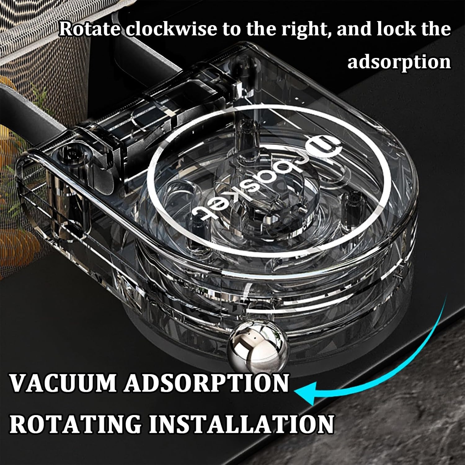 Folding Sink Strainer Holder with Mesh Bags