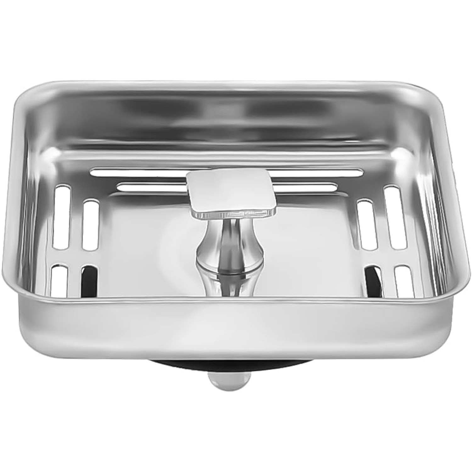 Square Sink Strainer 78 x 42mm Stainless Steel Drain Filter