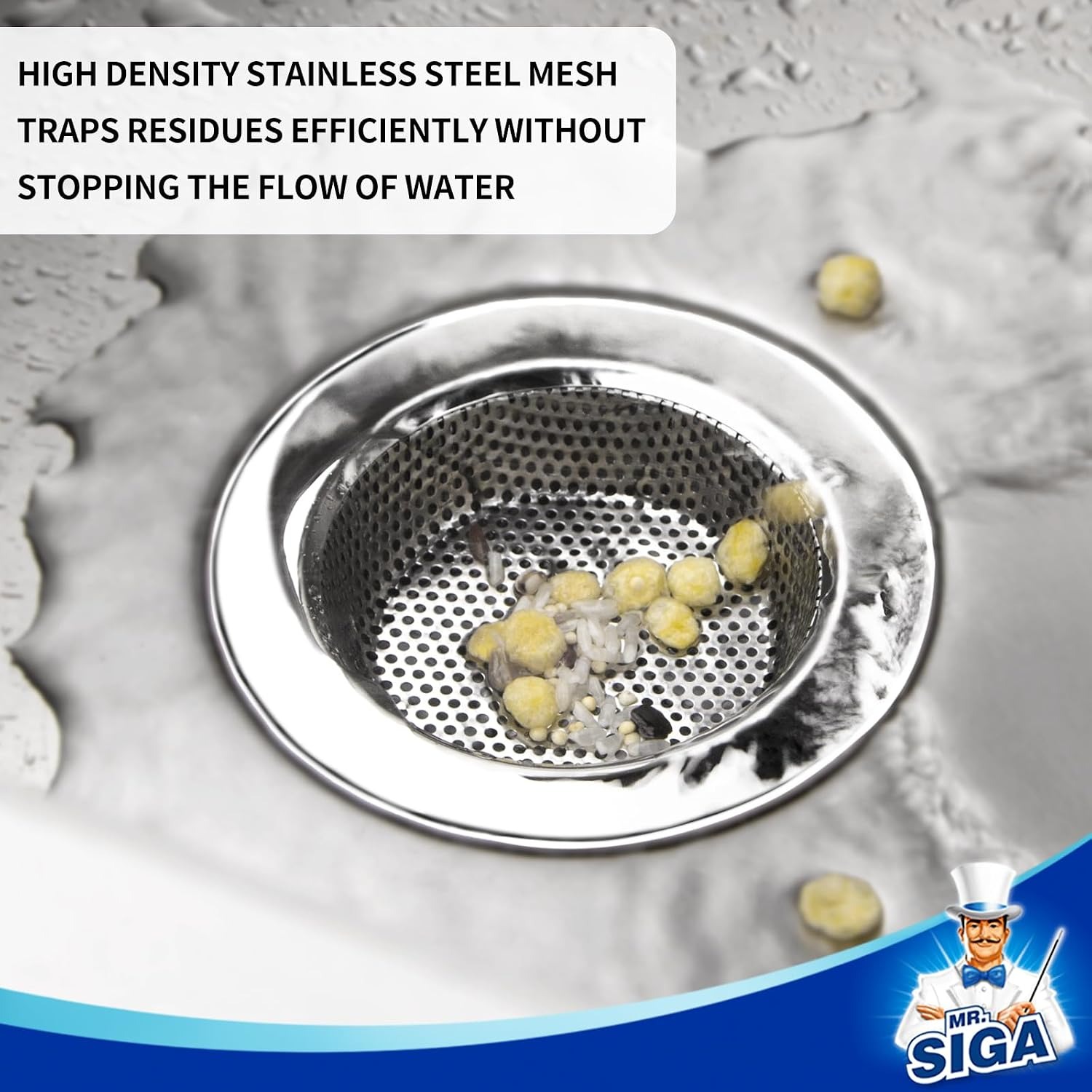 Stainless Steel Sink Strainer 3 Pack