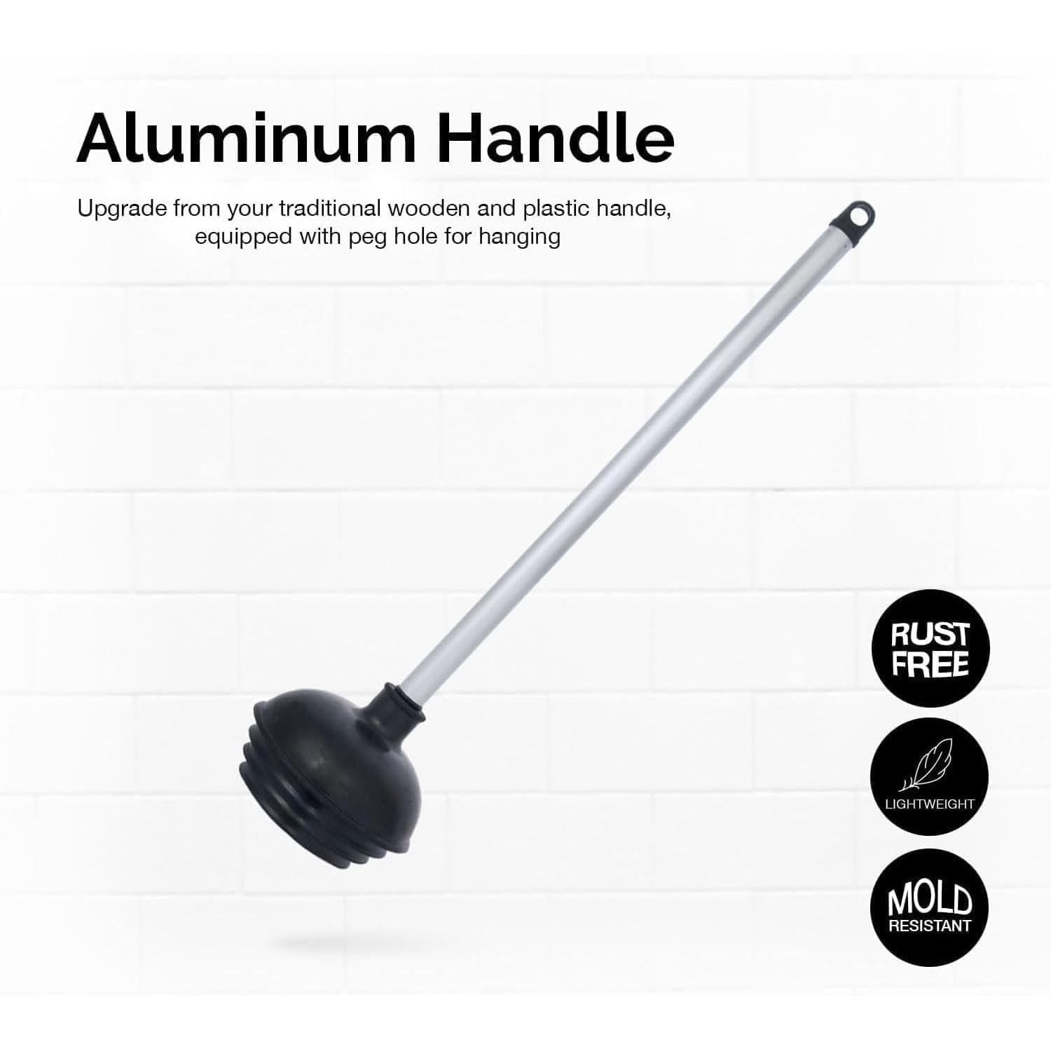 Neiko Aluminium Handle Toilet Plunger: image 4