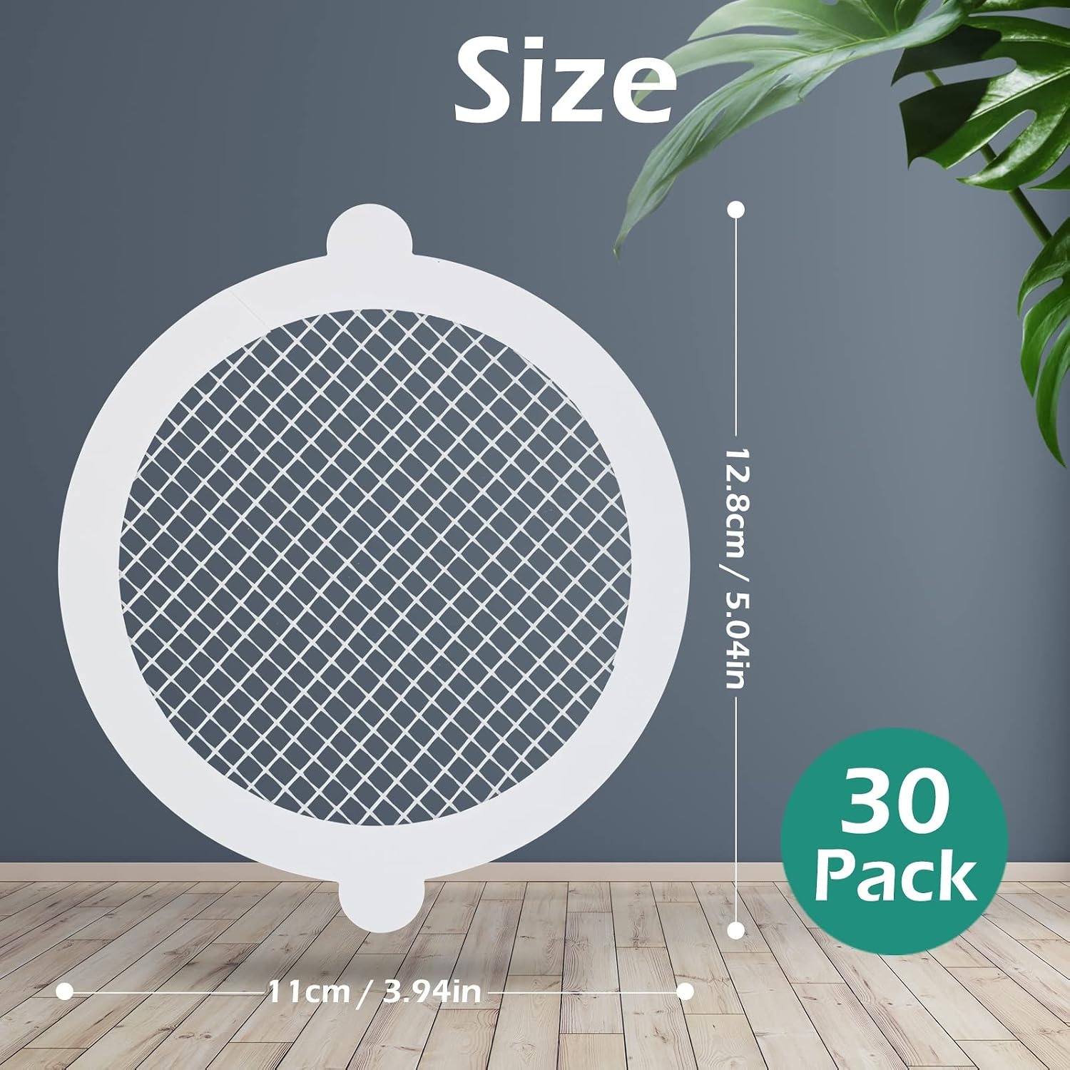 Disposable Shower Drain Hair Catcher Stickers (30 Pack)