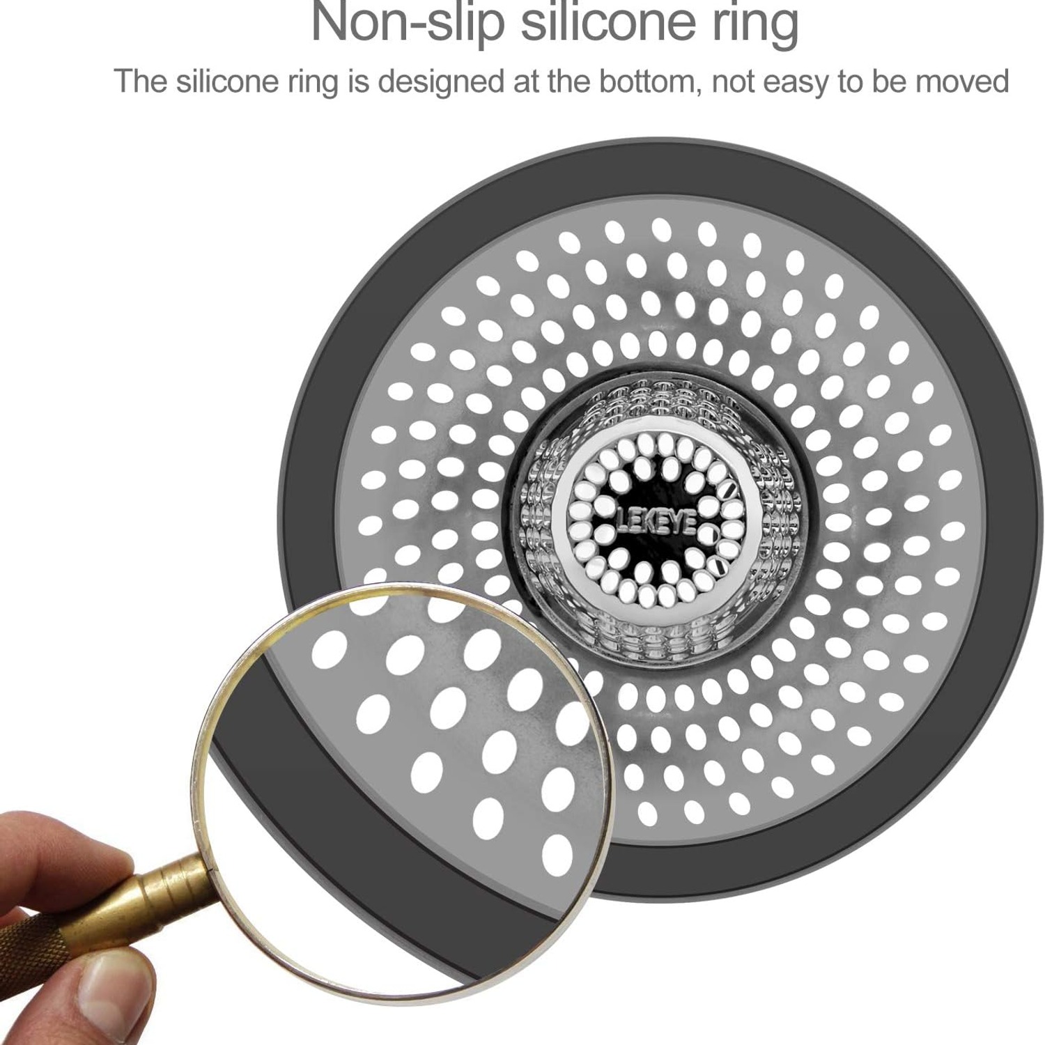 Stainless Steel Shower Drain Hair Catcher