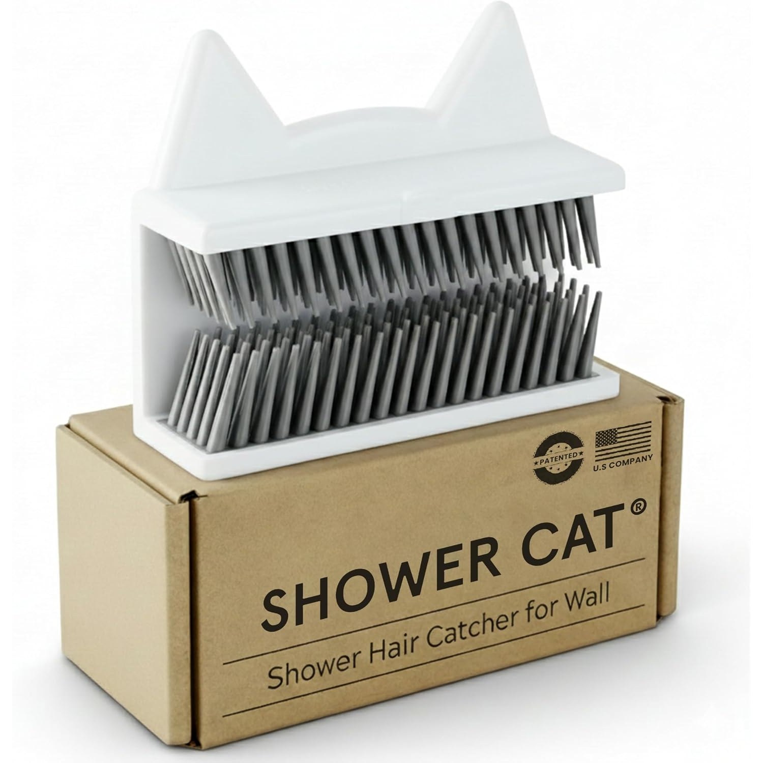 Shower Cat Wall Mounted Shower Hair Catcher