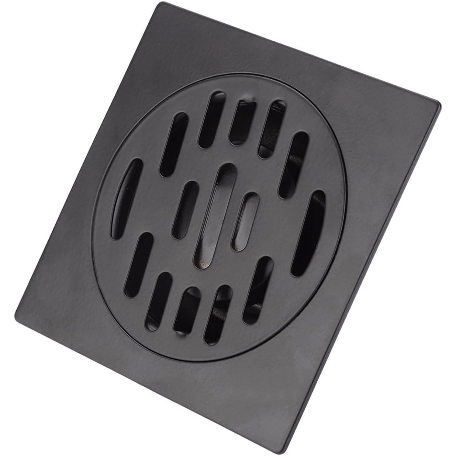 Black Square Floor Drain with Gravity Seal: image 9
