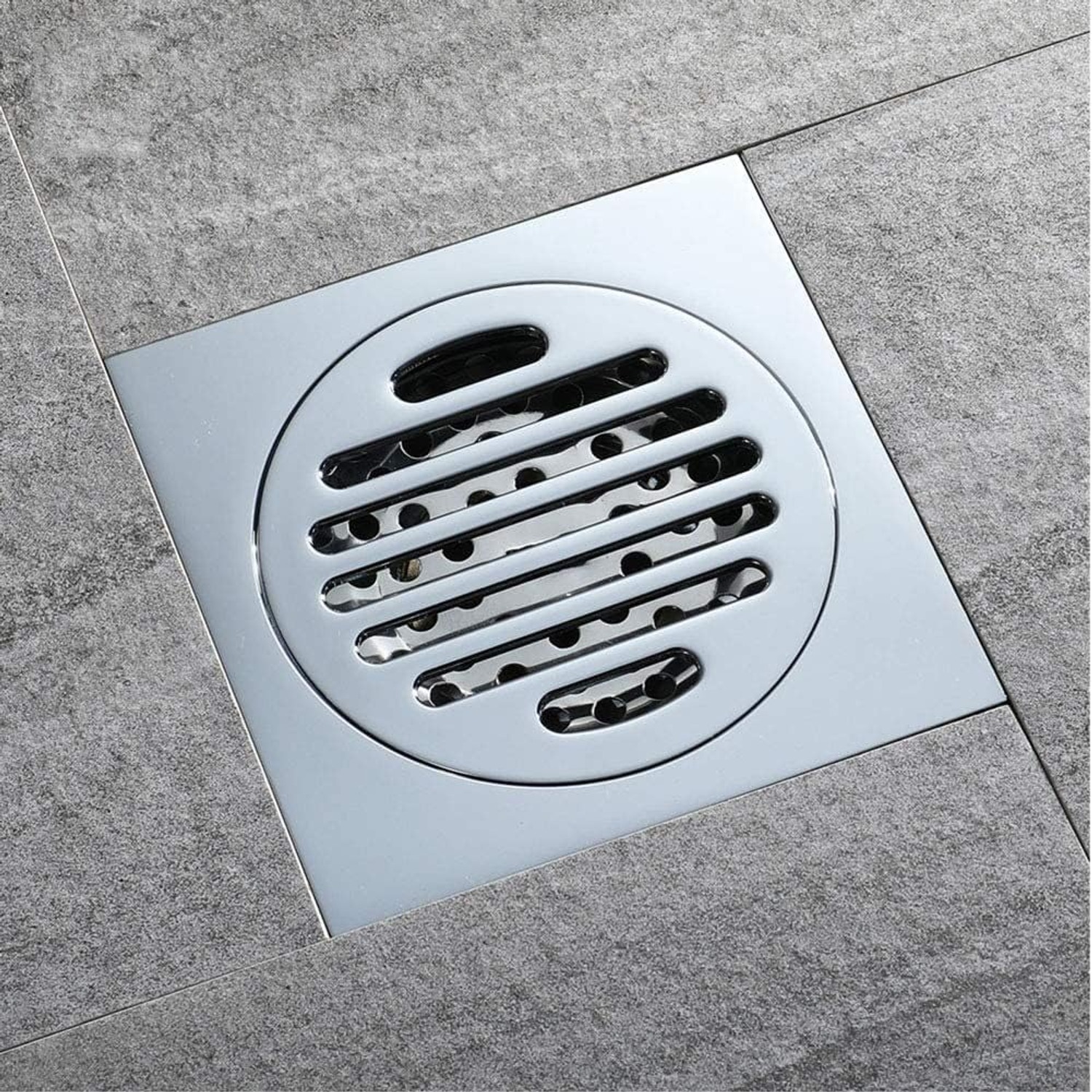 Tile Insert Floor Drain with Removable Strainer