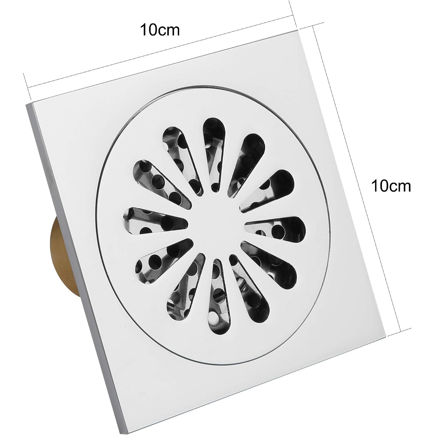 Tile Insert Floor Drain with Removable Strainer