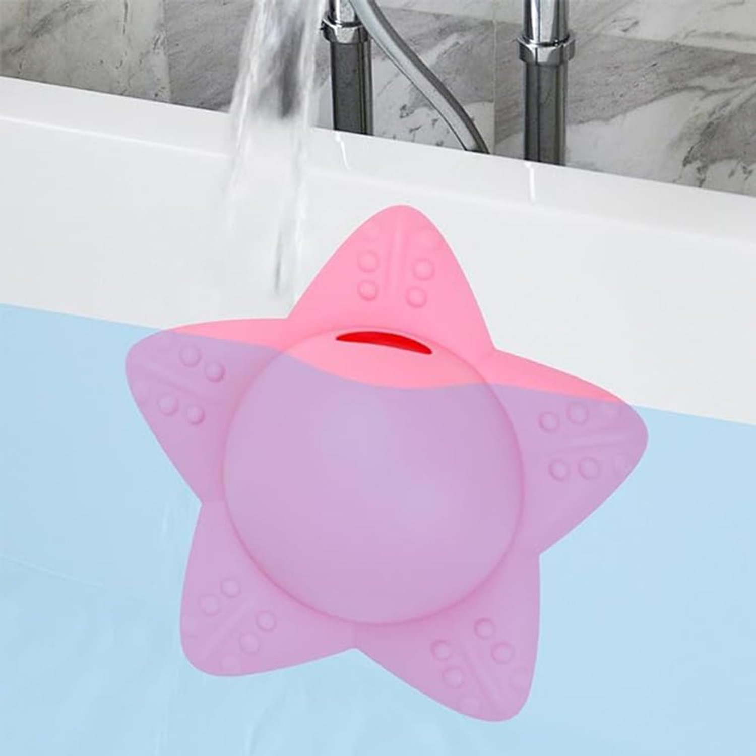 Silicone Bath Overflow Drain Cover with Suction Cups