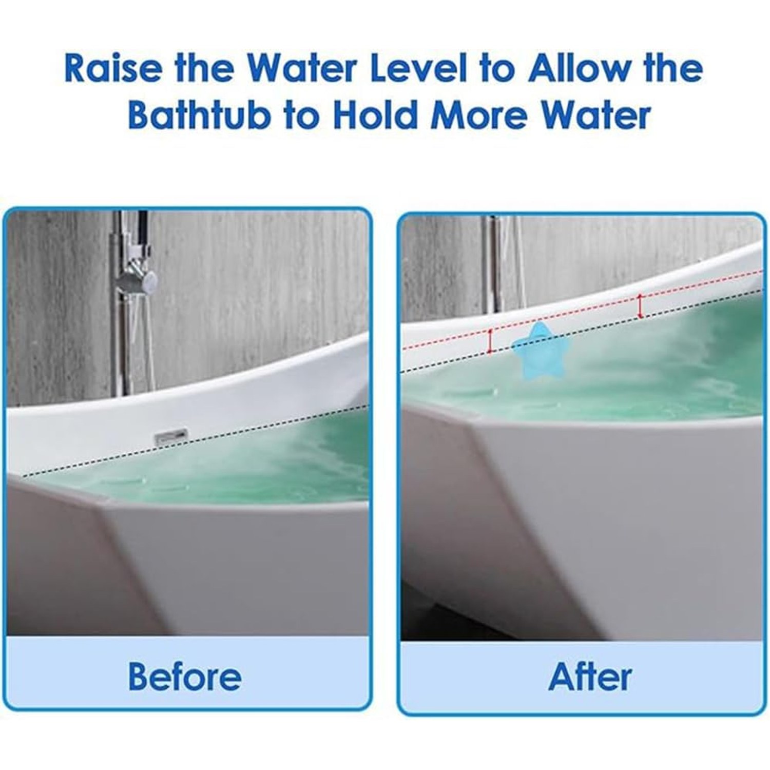 Silicone Bath Overflow Drain Cover with Suction Cups