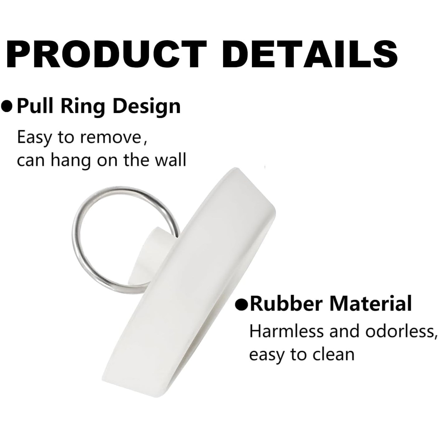Rubber Sink Plug 45-47mm with Hanging Ring (2 Pack)