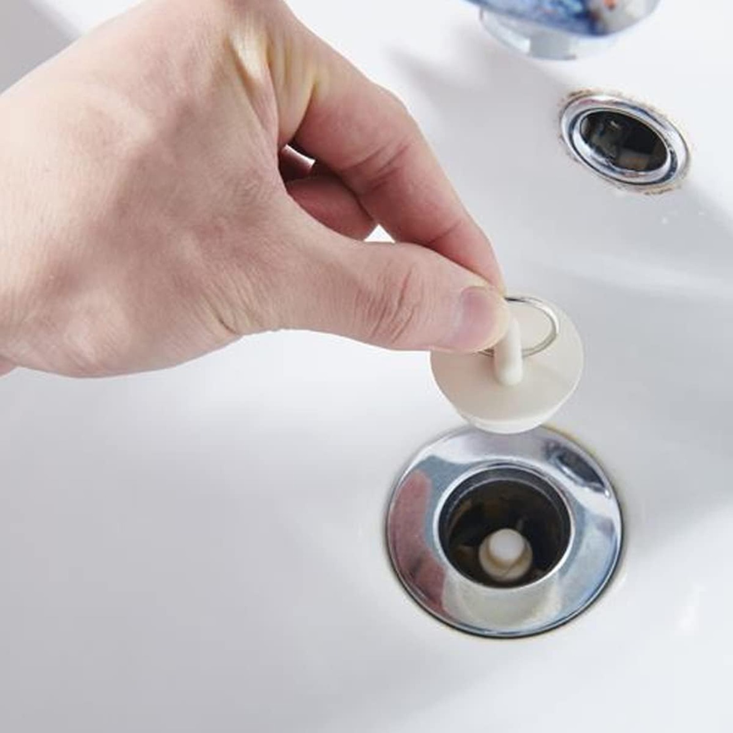 Rubber Sink Plug 45-47mm with Hanging Ring (2 Pack)