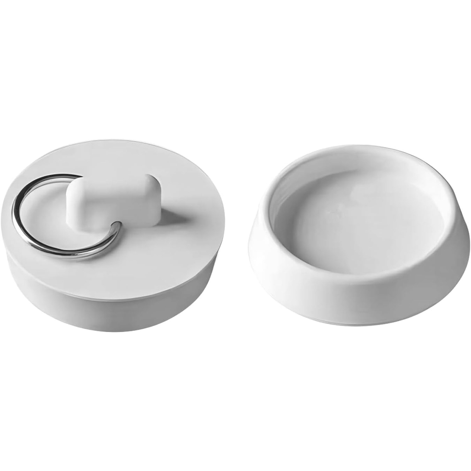 Rubber Sink Plug 53 to 55mm with Hanging Ring (2 Pack)